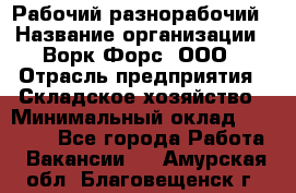 Рабочий-разнорабочий › Название организации ­ Ворк Форс, ООО › Отрасль предприятия ­ Складское хозяйство › Минимальный оклад ­ 32 000 - Все города Работа » Вакансии   . Амурская обл.,Благовещенск г.